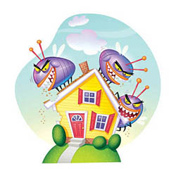 New Ulm spring touch perimeter insect control-truck